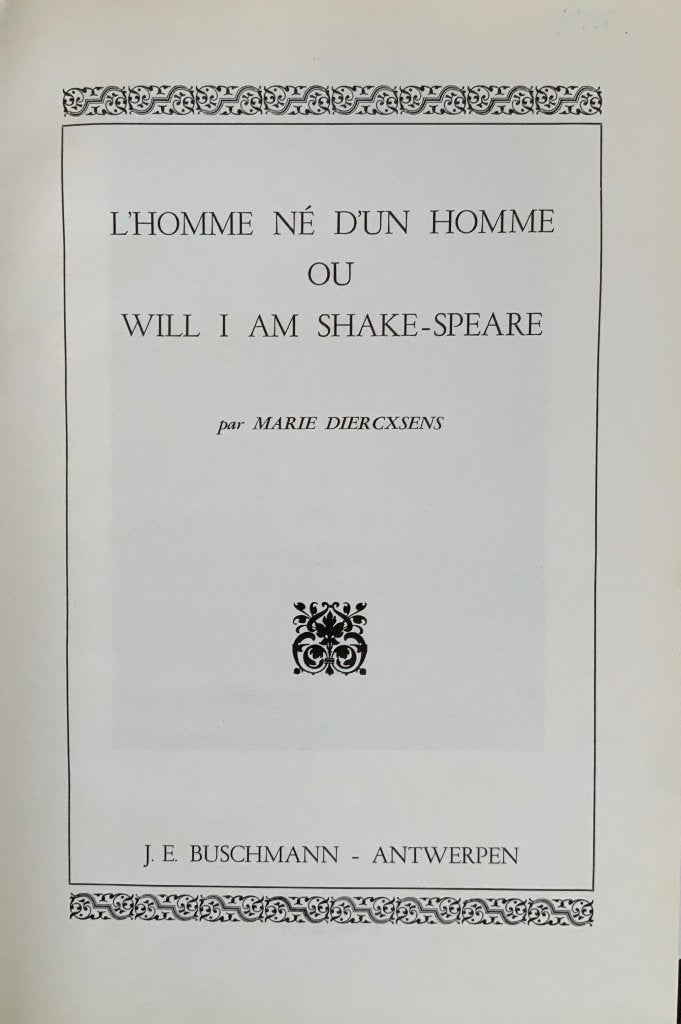 Shakespeare, l’homme né d’un homme, Boeken, Kunst en Cultuur | Dans en Theater, Marie Dierckxsens, Ophalen of Verzenden, Zo goed als nieuw