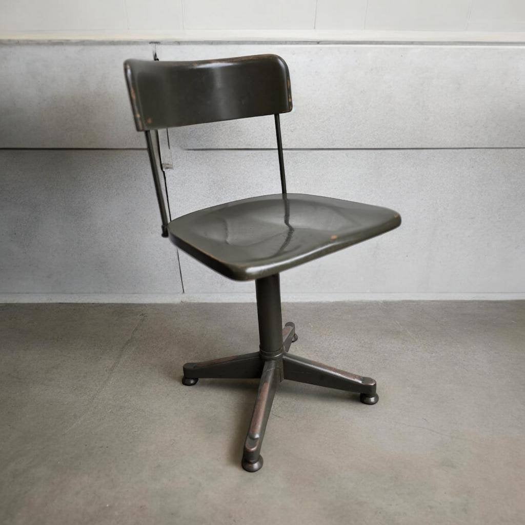 Vintage industriëlel bureaustoel / desk chair TUBAX, Antiek en Kunst, Ophalen