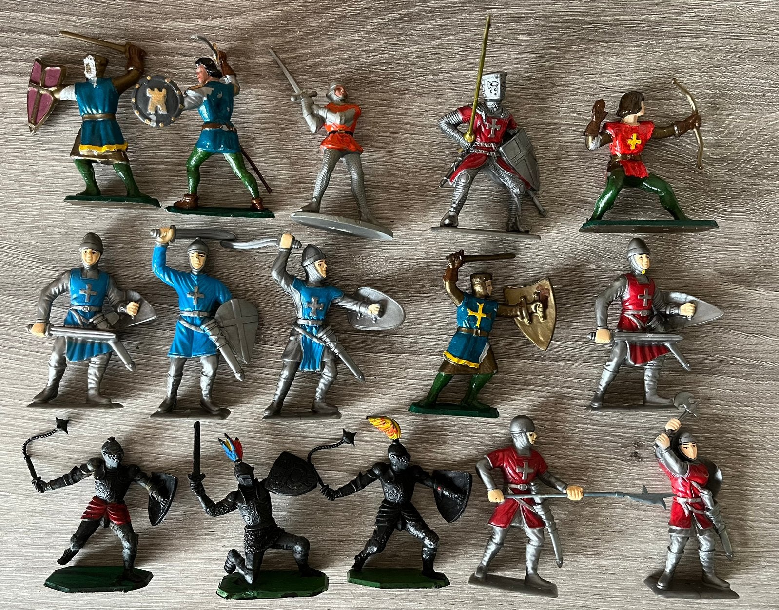 Vintage années 70 petits soldats chevaliers, Enlèvement ou Envoi, Utilisé