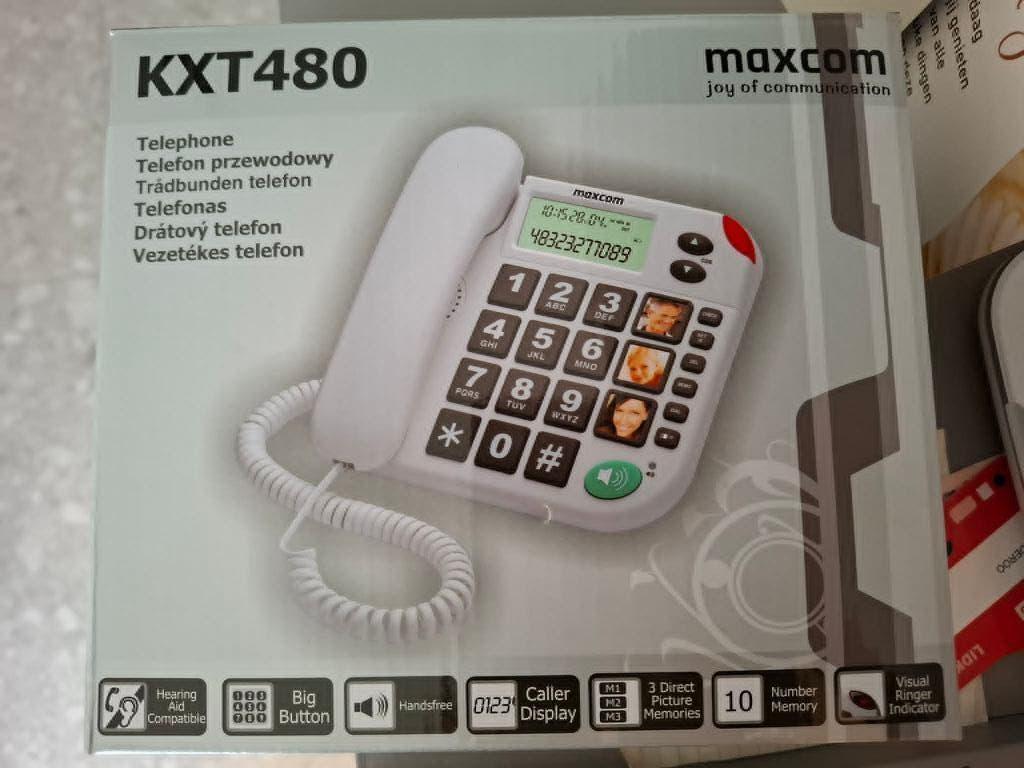 Vaste senioren telefoonMaxcom KXT480 - grote knoppen, Ophalen of Verzenden, Zo goed als nieuw