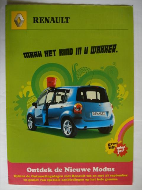 Renault gamma 09/2004 groen Brochure Catalogue Prospekt, Boeken, Auto's | Folders en Tijdschriften, Zo goed als nieuw, Renault