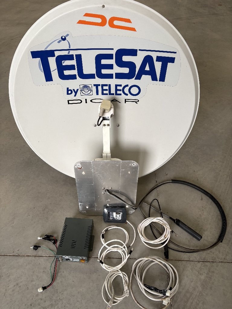 satellietschotel teleco  volautomatisch, TV, Hi-fi & Vidéo, Antennes paroboliques, Enlèvement, Antenne (parabolique)