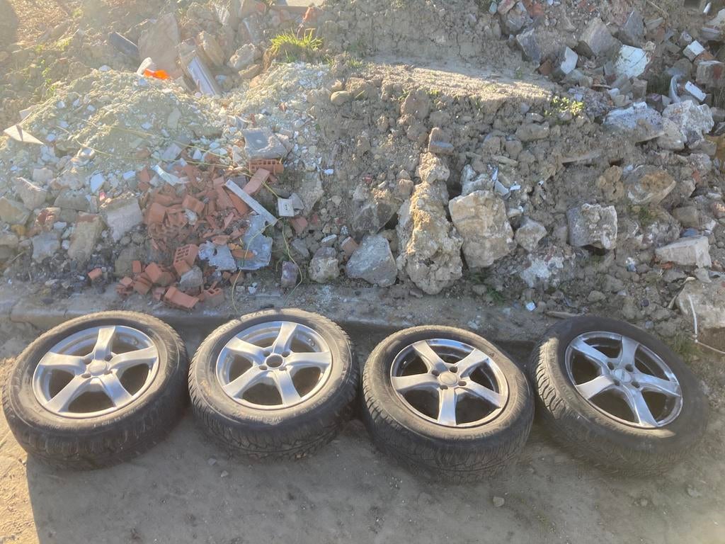 Velgen met winterband 4x100 15 inch, Ophalen, 15 inch, Velg(en)