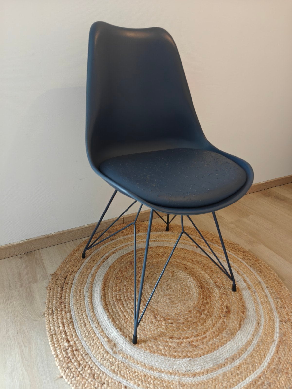 Eetkamerstoel blauw, Ophalen, Blauw, Kunststof