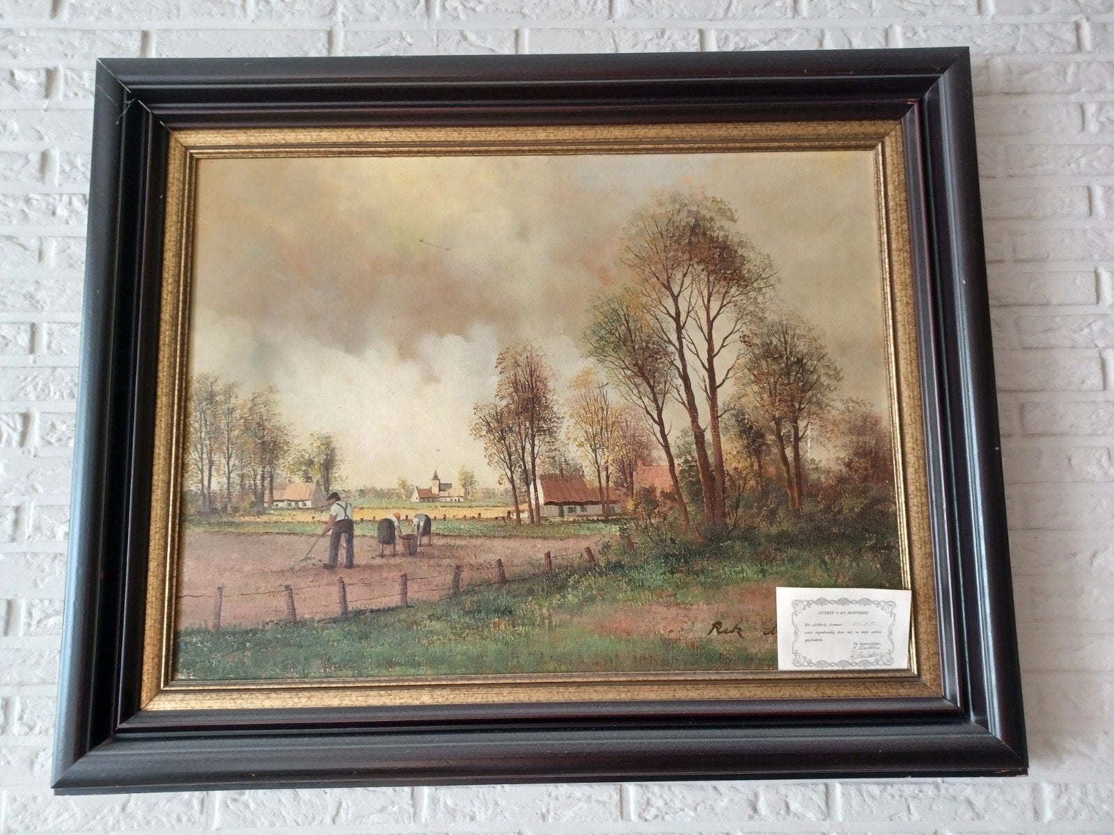 Landschapschilderij Rik Mulders, Antiek en Kunst, Ophalen