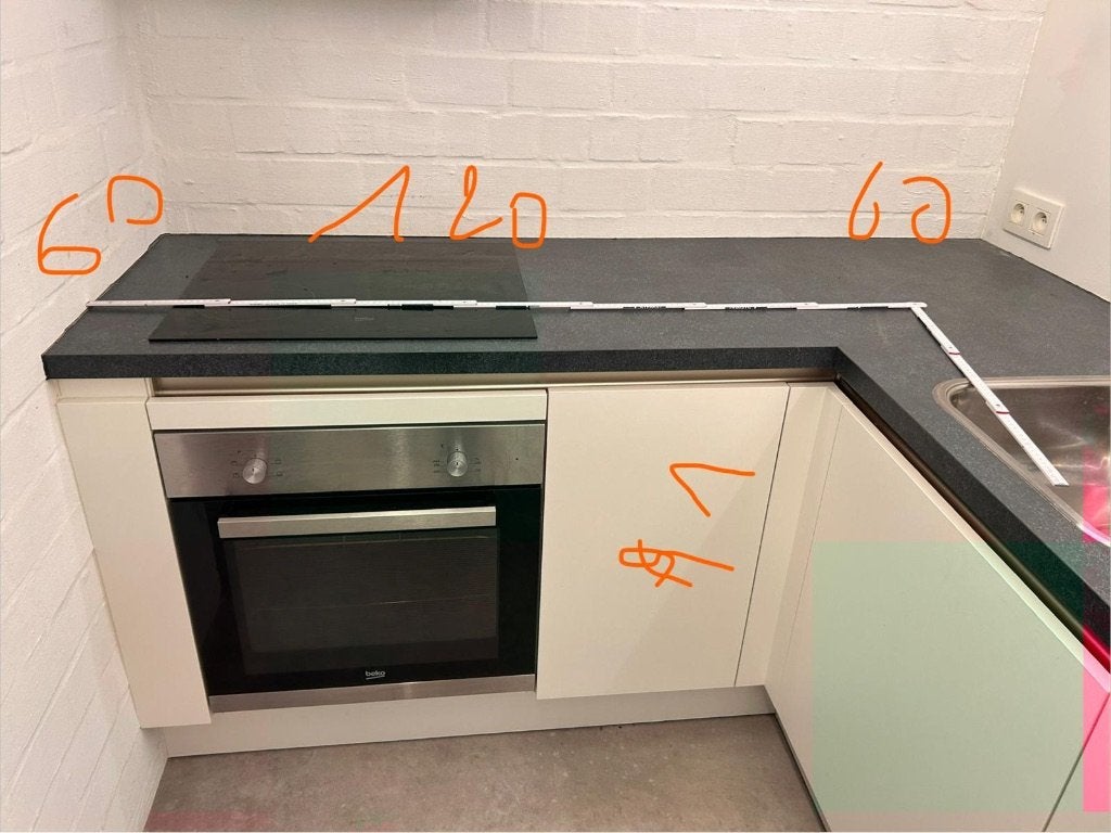 Keuken, Huis en Inrichting, Keuken | Complete keukens, Ophalen, Wit, Overige typen, Zo goed als nieuw