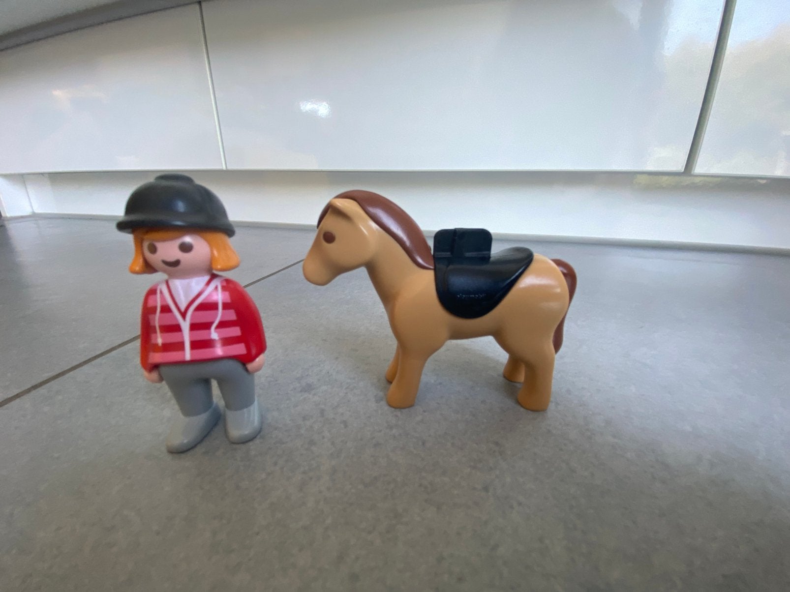 Playmobil 123 meisje met paard 6973, Enlèvement, Comme neuf