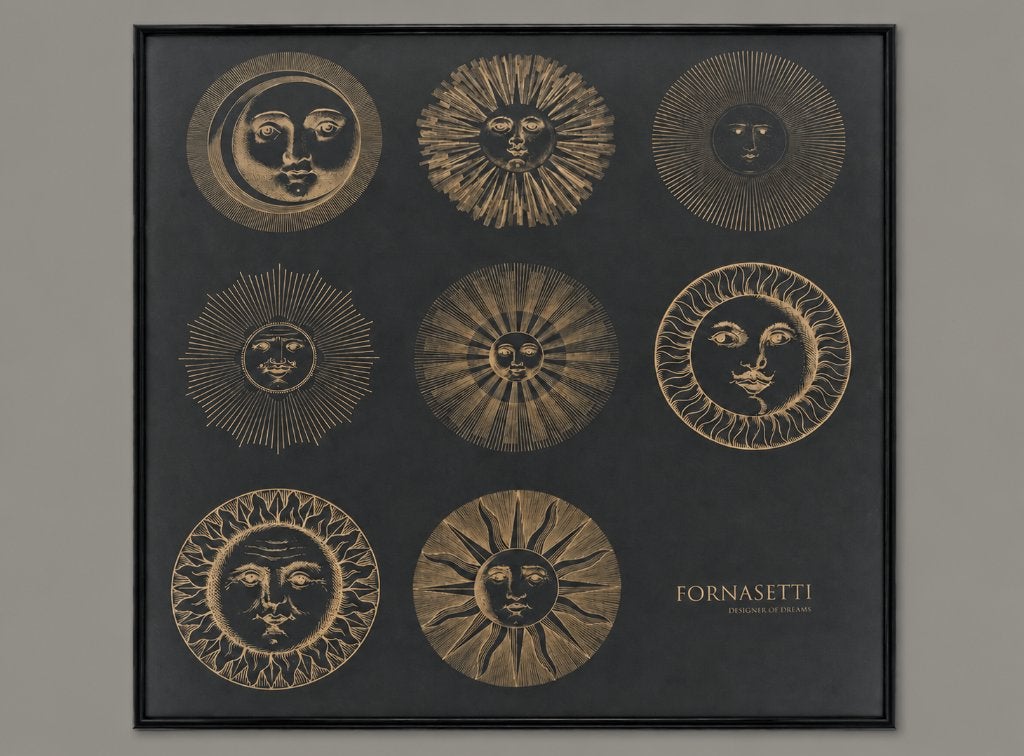 Rare Vintage Piero Fornasetti Designer of Dreams, Ophalen, Schilderij/print, Metaal
