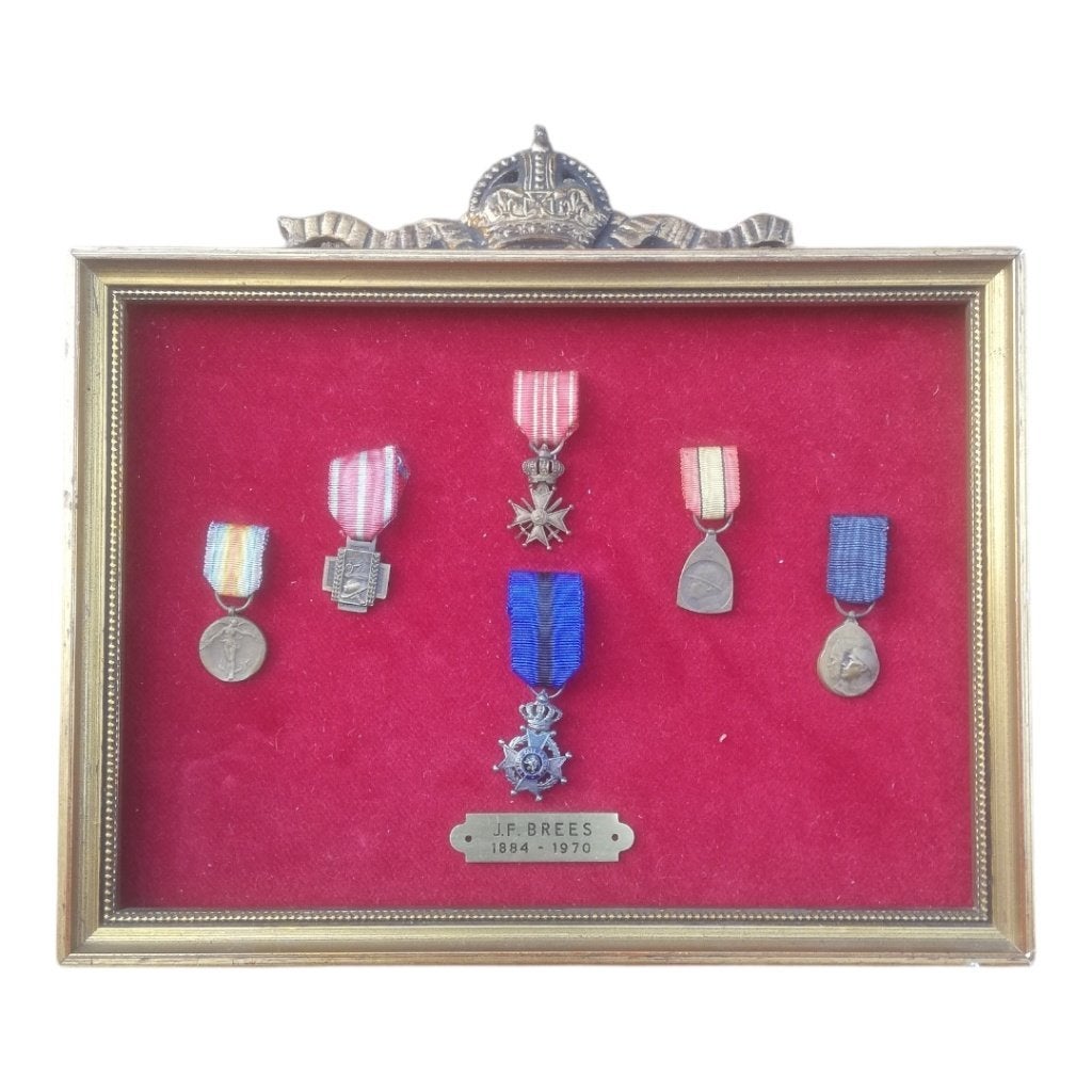 België - set miniaturen 14-18, Ophalen of Verzenden, Landmacht, Lintje, Medaille of Wings