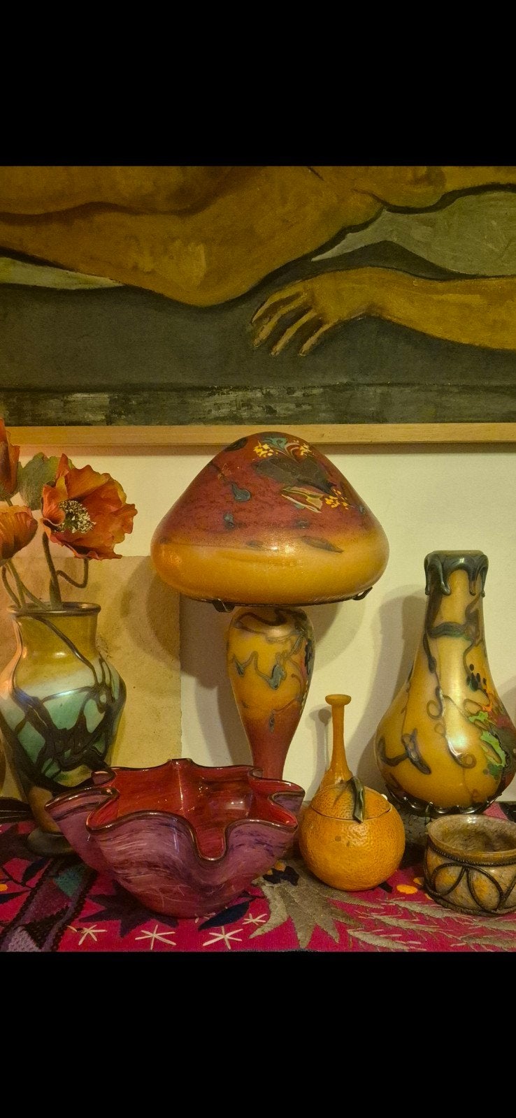 lampe pate de verre Pascal Guyot, Antiquités & Art, Enlèvement ou Envoi