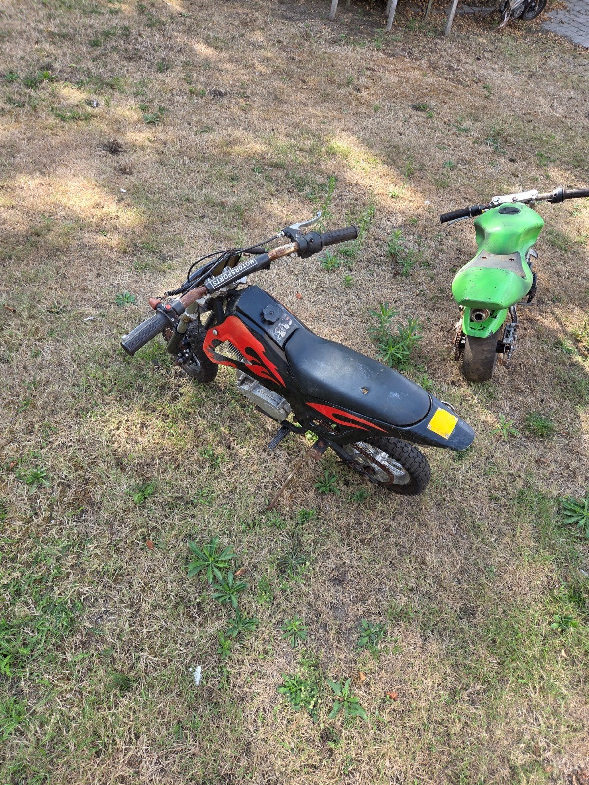oude pocketbikes, Ophalen