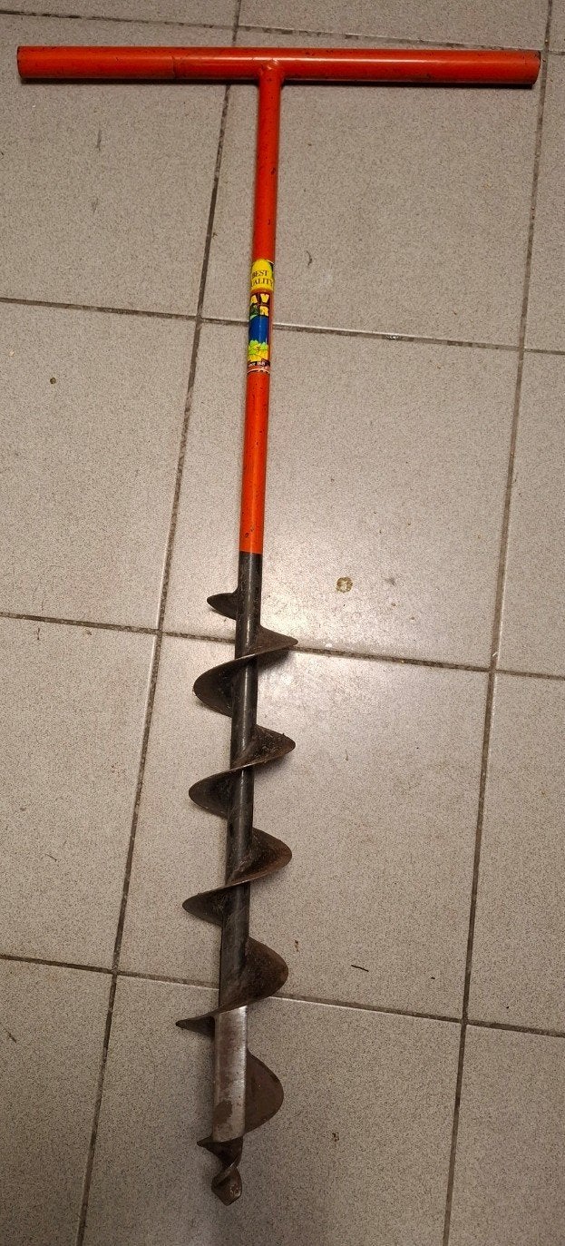grondboor, Jardin & Terrasse, Outils à main, Enlèvement, Utilisé, Tarière