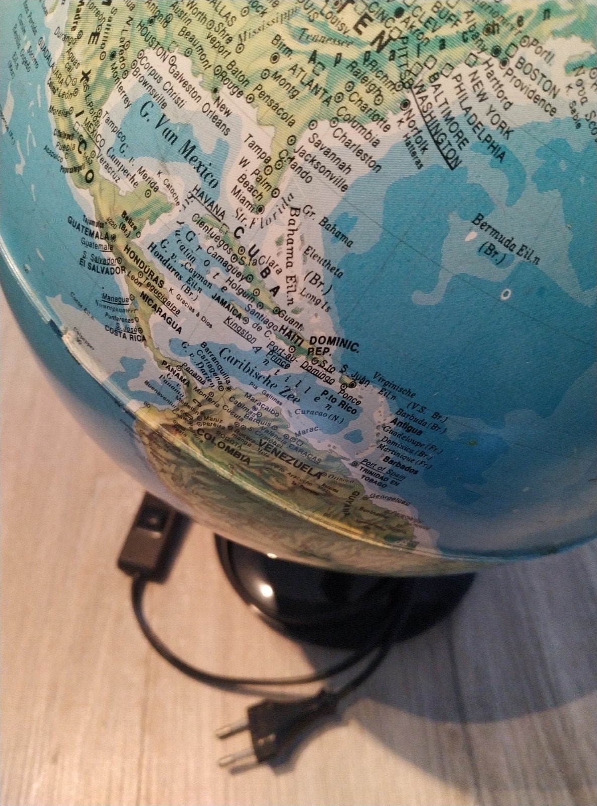 Wereldbol, Ophalen