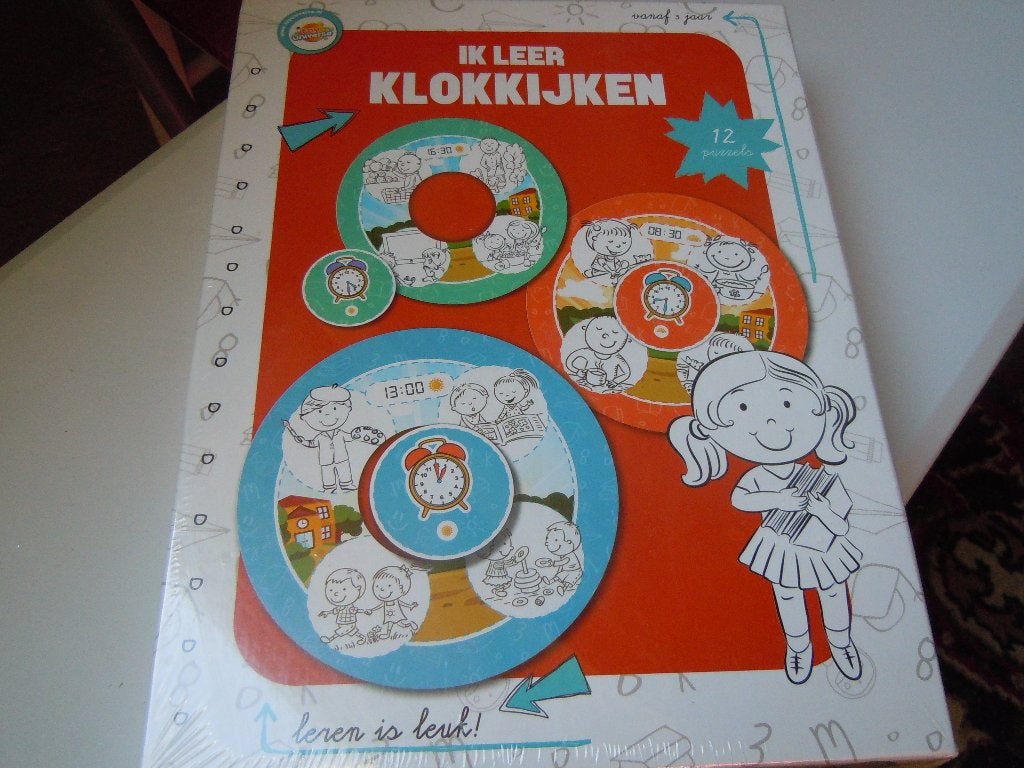Ik leer klok kijken (NIEUW), Kinderen en Baby's, Speelgoed | Educatief en Creatief, Ophalen, Nieuw, Puzzelen