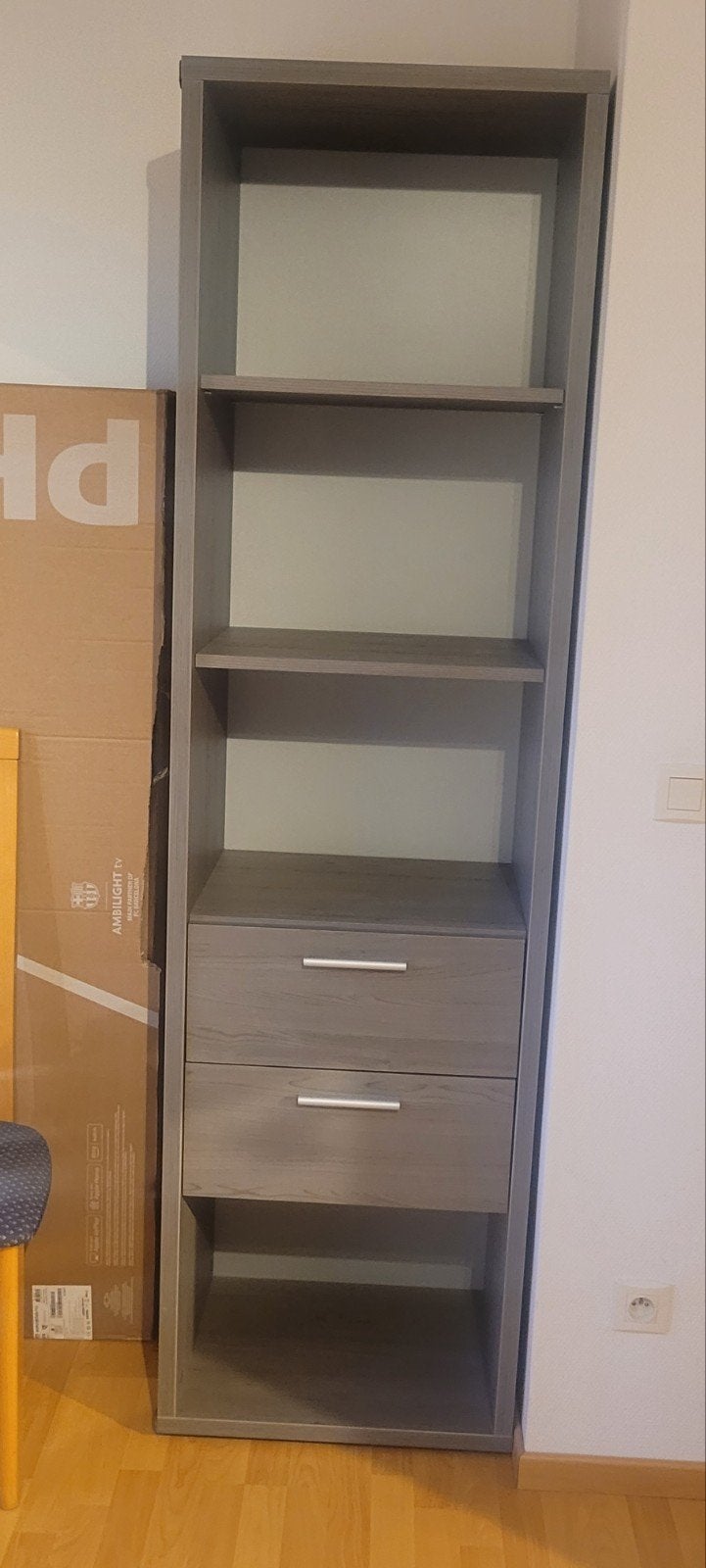 Splinternieuwe slaapkamer. 10 m oud. nieuwprijs 995 NU 250 !, Ophalen, Zo goed als nieuw, Eenpersoons, Modern hout grijs