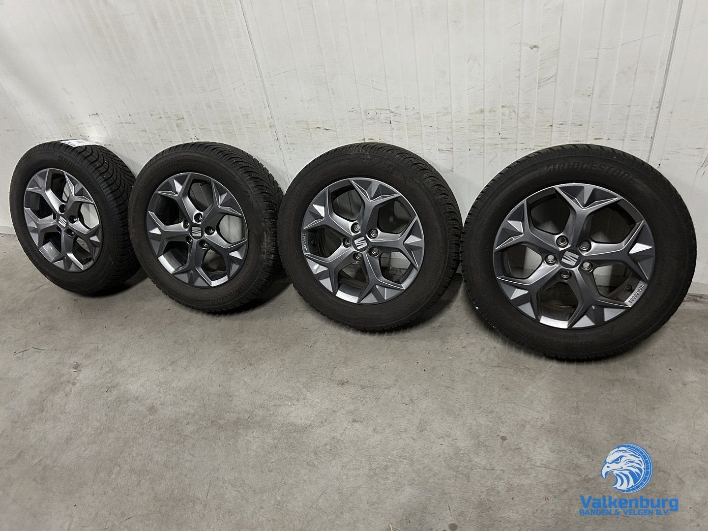 6mm! Originele Seat Ibiza 15 inch antraciete velgen 5x100 wi, Auto-onderdelen, Banden en Velgen, Gebruikt, 15 inch, -, -