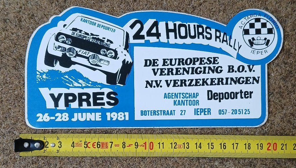 Rally sticker, Verzamelen, Verzenden