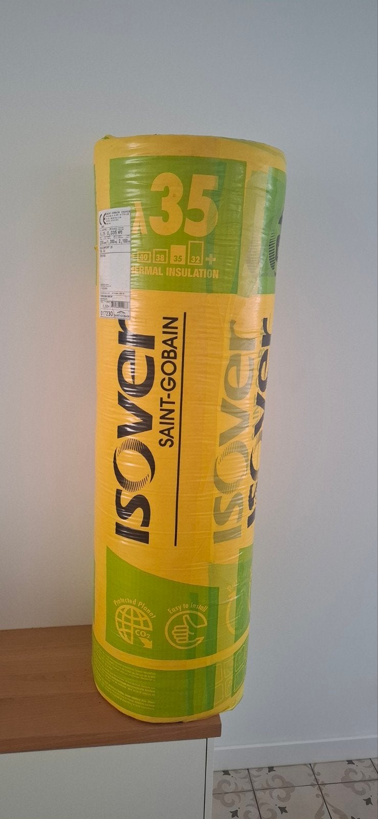 Isolatie Isover 220mm, Doe-het-zelf en Bouw, Isolatie en Afdichting, Ophalen