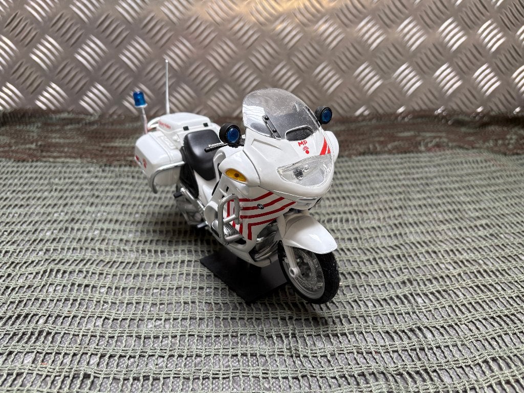 MP Moto BMW 1/18 van het Belgische leger, Verzenden, Landmacht, Miniatuur of Beeldje