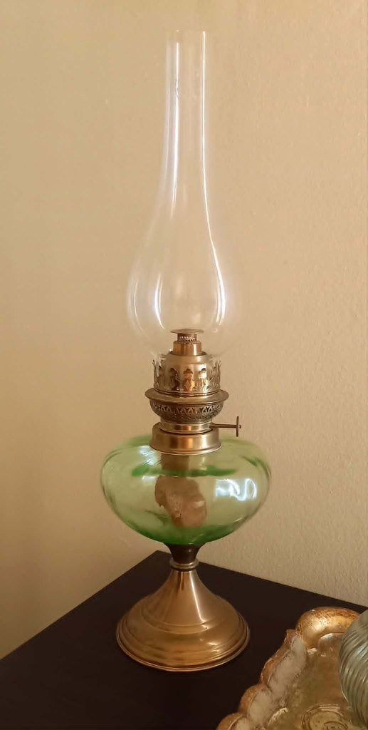 ANCIENNE LAMPE A HUILE/PETROLE - PARFAIT ETAT, Antiquités & Art, Enlèvement