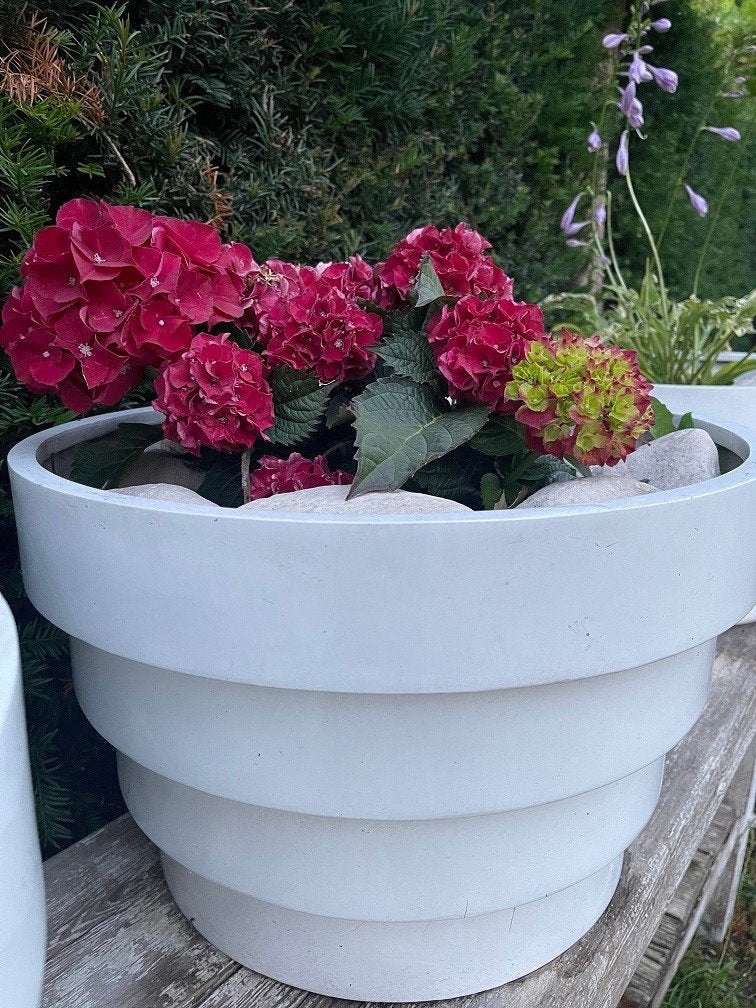 NIEUWE ronde bloempot plantenbak Fiberstone Jan De Bouvrie, Tuin en Terras, Overige materialen, 40 cm of meer, Nieuw, Ophalen of Verzenden