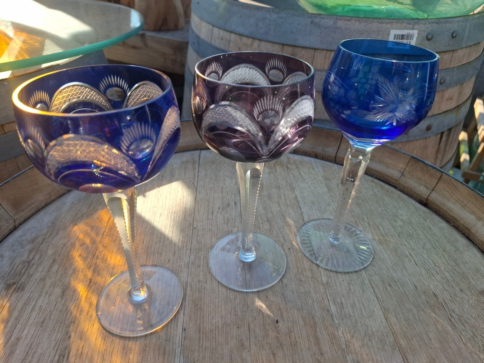 3 magnifiques verres à vin en cristal ! Parfait à 100 % !, Antiquités & Art, Enlèvement