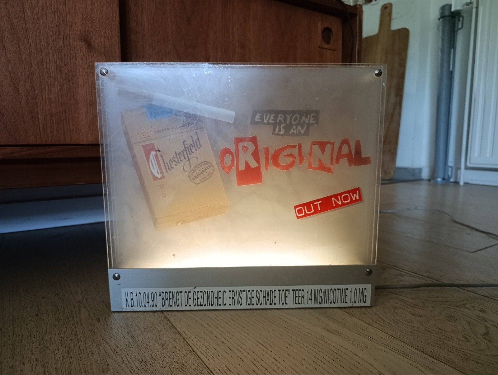Lampe publicitaire Chesterfield, Ophalen, Gebruikt, Reclamebord