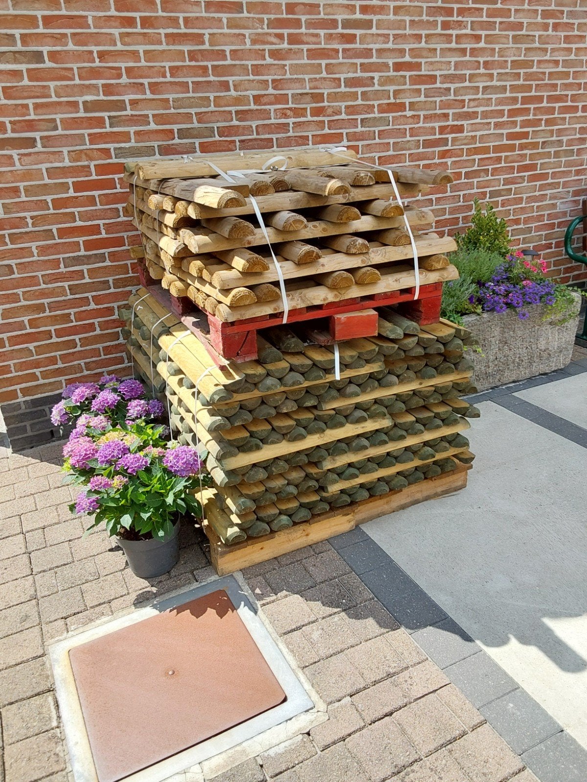 Halve palen, Enlèvement