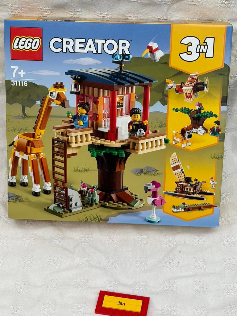 lego 3in1 safari wilde dieren 31116 sealed, Lego, Nieuw, Ophalen of Verzenden, Compleet