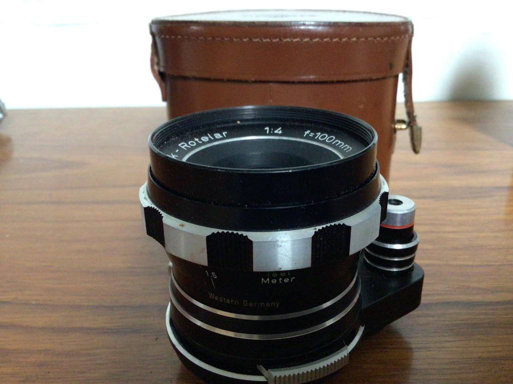 Zeldzame Rodenstock Rotelar 1:4 f=100mm Exakta mount, Enlèvement, Comme neuf, Autres types