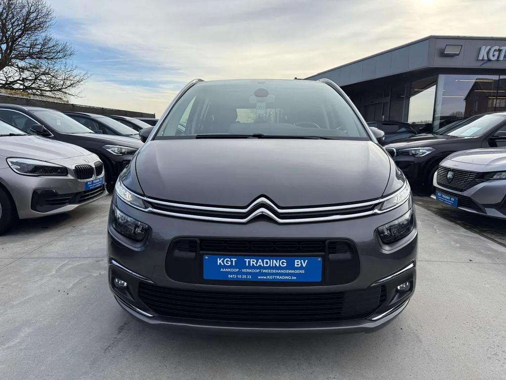Citroën C4 Spacetourer Grand 1.2i 130PK AUTOMAAT 7 ZIT NAVI, Auto's, Stof, Gebruikt, 1199 cc, 3 cilinders