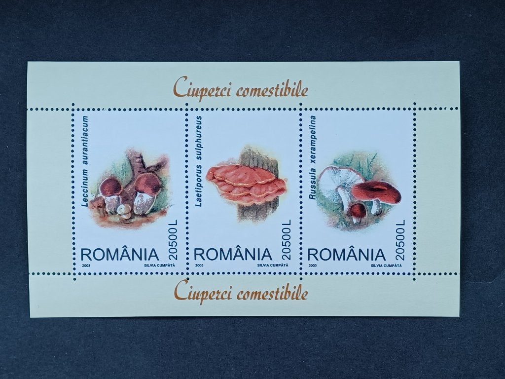 Postzegels Paddenstoelen - Roemenié, Postzegels en Munten, Ophalen of Verzenden, Overige landen, Postfris