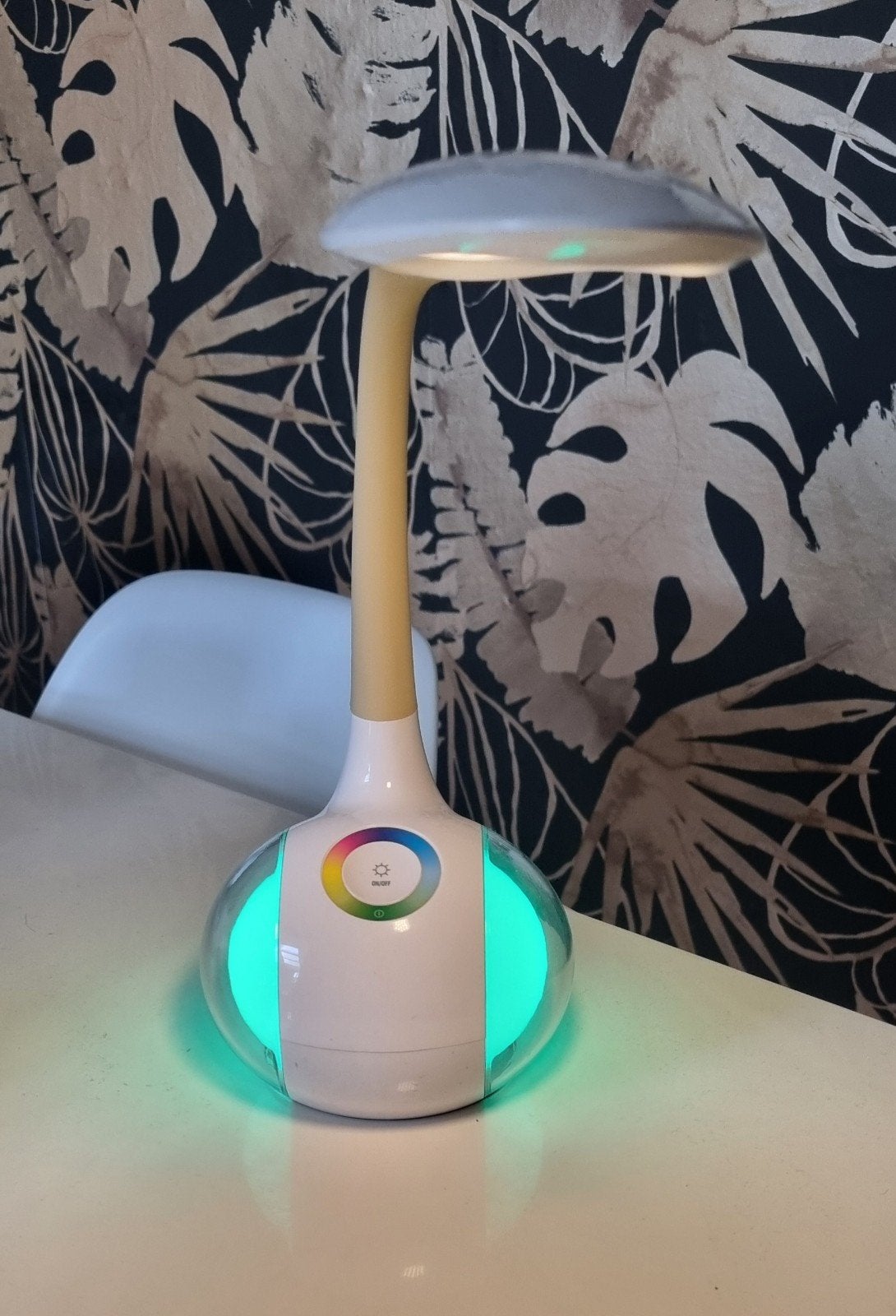 Lampe de bureau Led tactile avec veilleuse multicolore, Commande tactile, Lampe de bureau, Enlèvement, Bleu