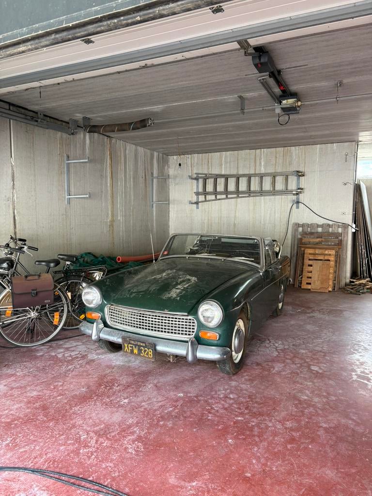 Austin-Healey Sprite 1968, Austin, Zwart, Leder, Handgeschakeld