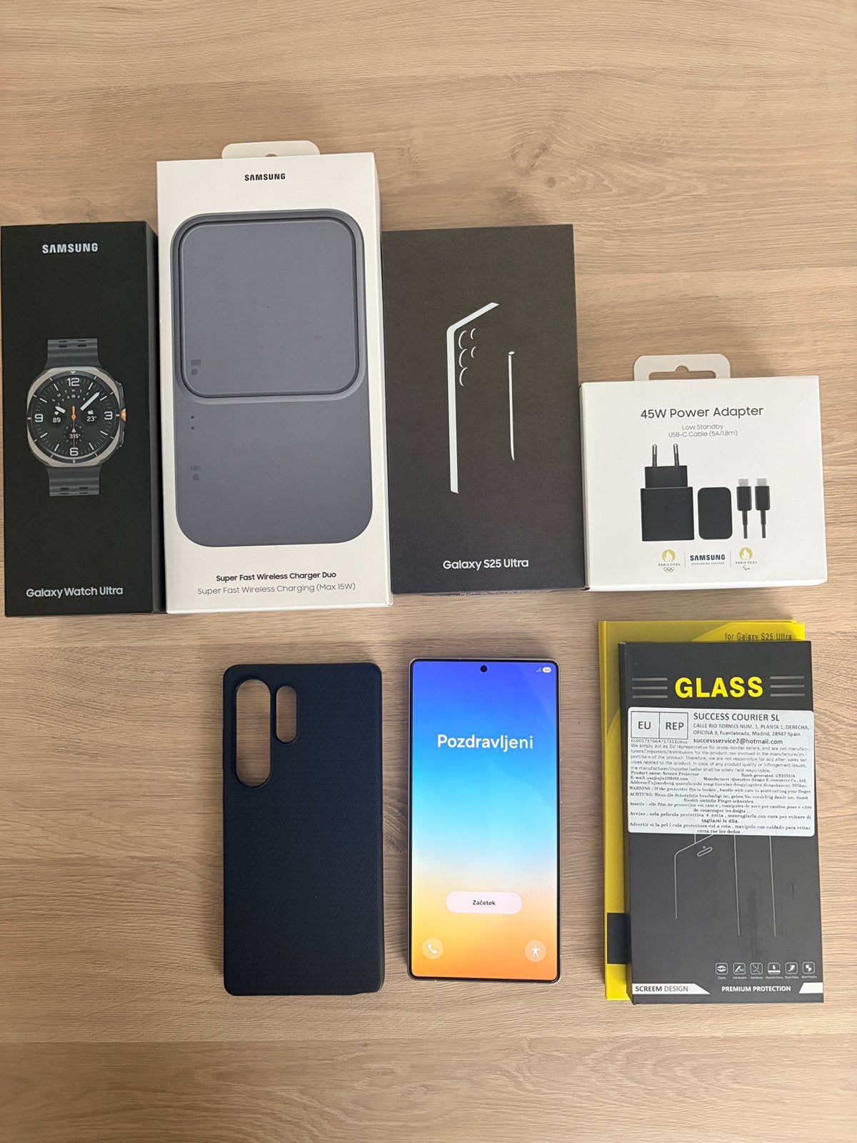 Samsung S25 Ultra 256gb + Samsung watch Ultra 64gb 4G LTE, Enlèvement, Comme neuf