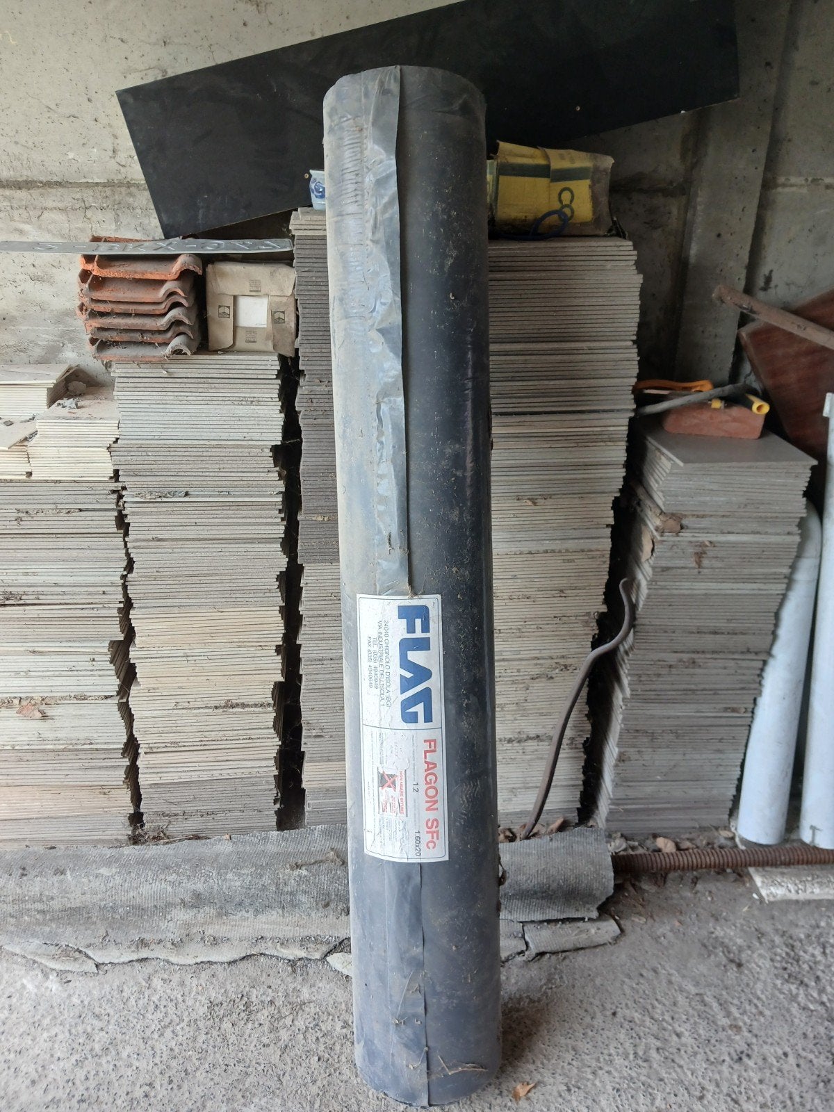 Rouleau bâche 1.6m x 20m épaisseur 1.2mm, Ophalen