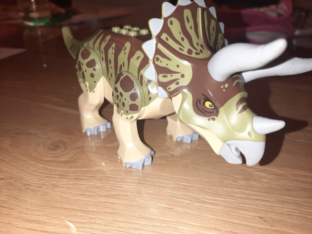 LEGO Dino Tricératops - tricera04, Lego, Comme neuf, Minifigurine, Complet