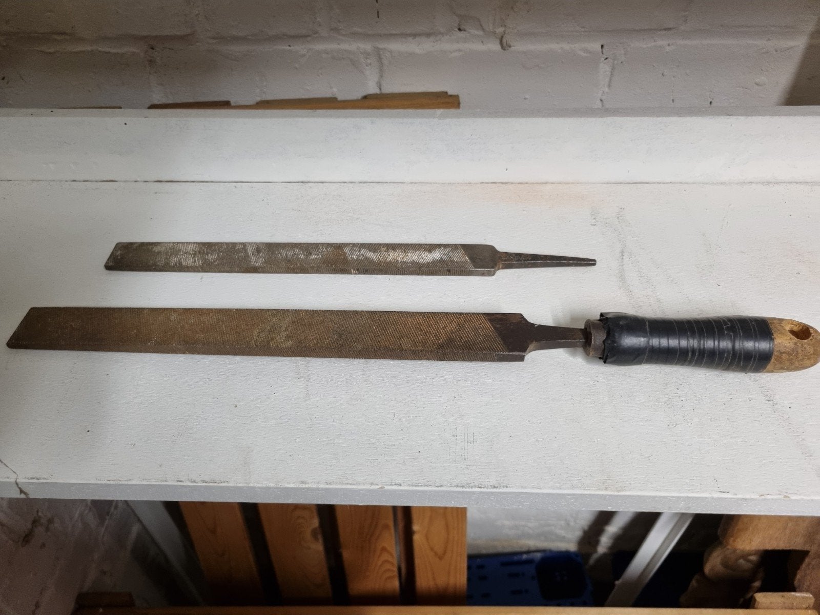2 mappen met en zonder handvat 44 en 31 cm, Ophalen of Verzenden, Gebruikt