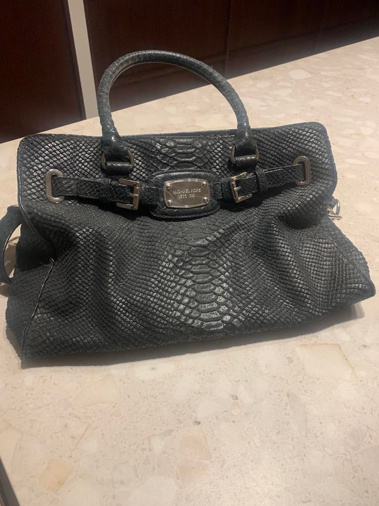 Michael Kors handtas, Ophalen, Gebruikt, Zwart, Leer