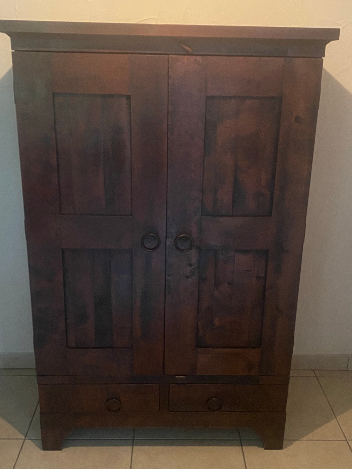 Tv kast, Ophalen, Gebruikt, Koloniaal, 120 tot 170 cm