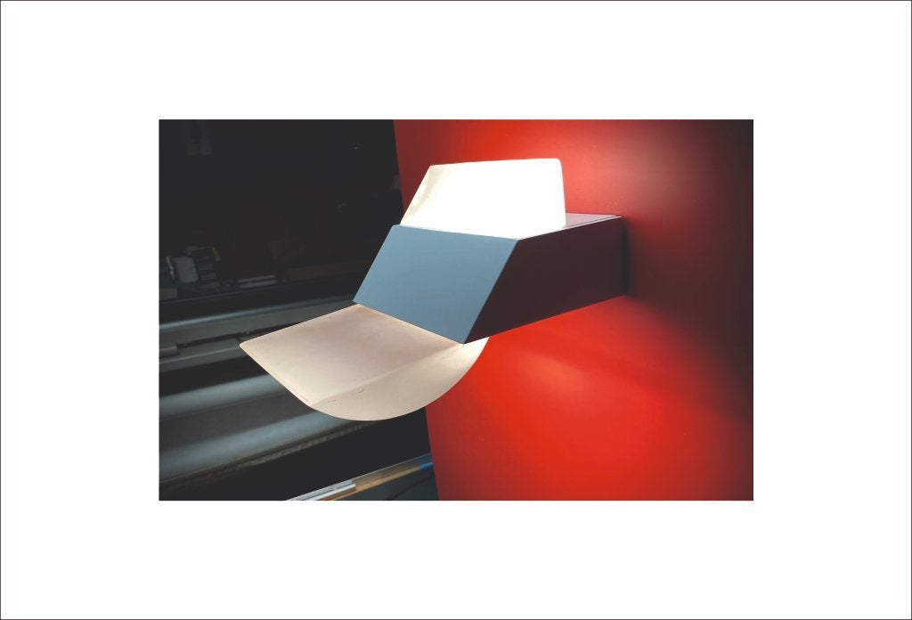 Appliques murales Mark en métal et verre opalin (3x), Huis en Inrichting, Ophalen, Grijs, Overige fittingen, Zo goed als nieuw