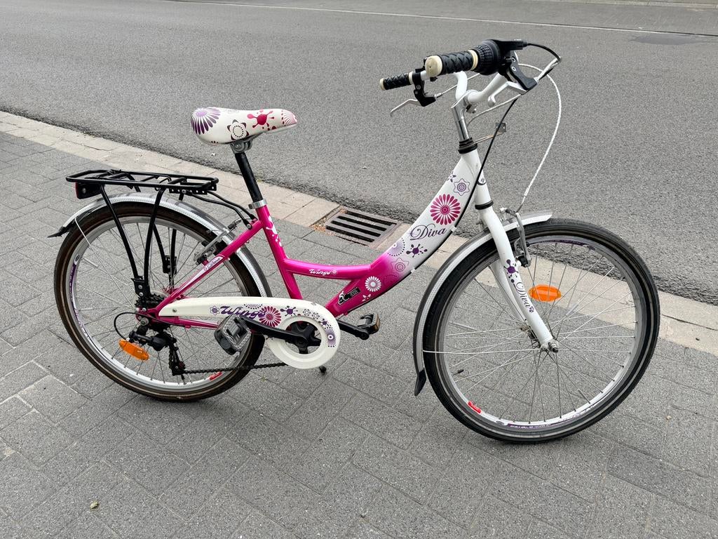 Fiets 24 inch Diva Wings, Fietsen en Brommers, Ophalen, Velgrem, Versnellingen, Gebruikt