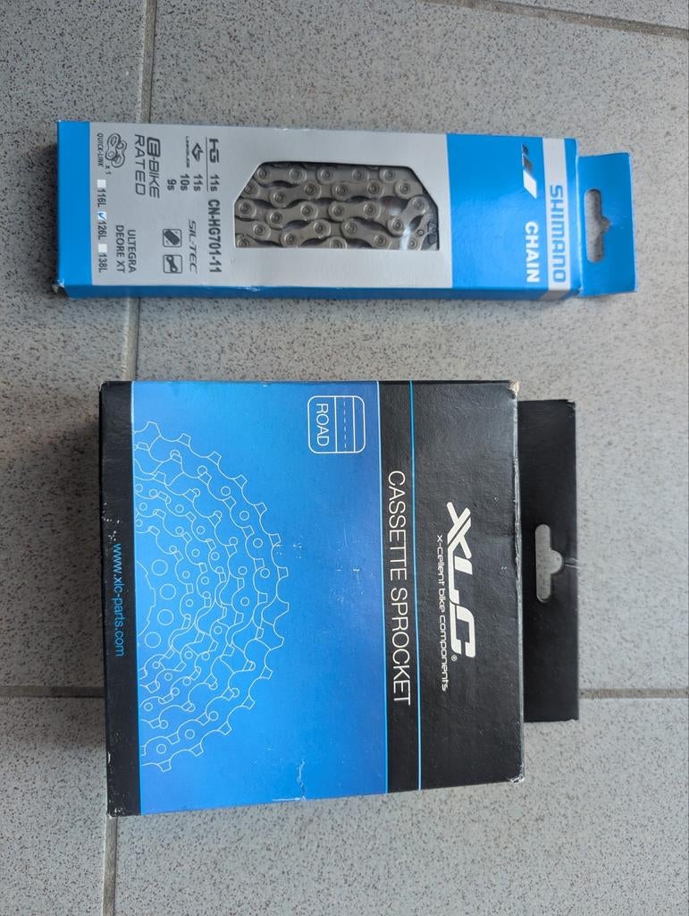 Cassette en ketting Shimano Ultegra 11 speed. Nieuw!!, Fietsen en Brommers, Fietsonderdelen, Ophalen