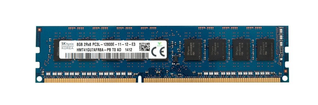 8GB 2Rx8 PC3L-12800E DDR3-1600 Unbuffered ECC Hynix Lenovo