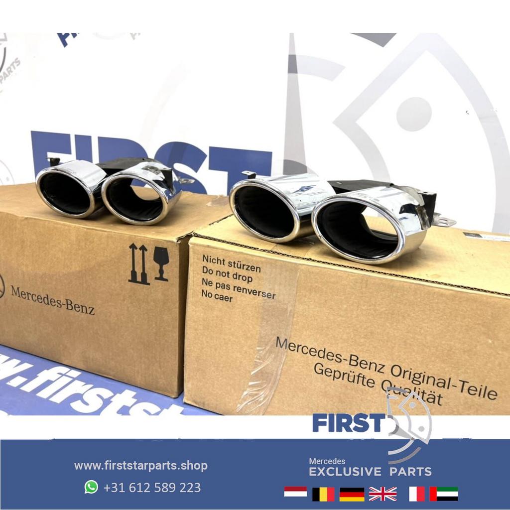 Facelift 43 AMG UITLAAT SIERSTUKKEN SET C43 GLC43 GLE43 CLS5, Utilisé, -, -, Enlèvement ou Envoi