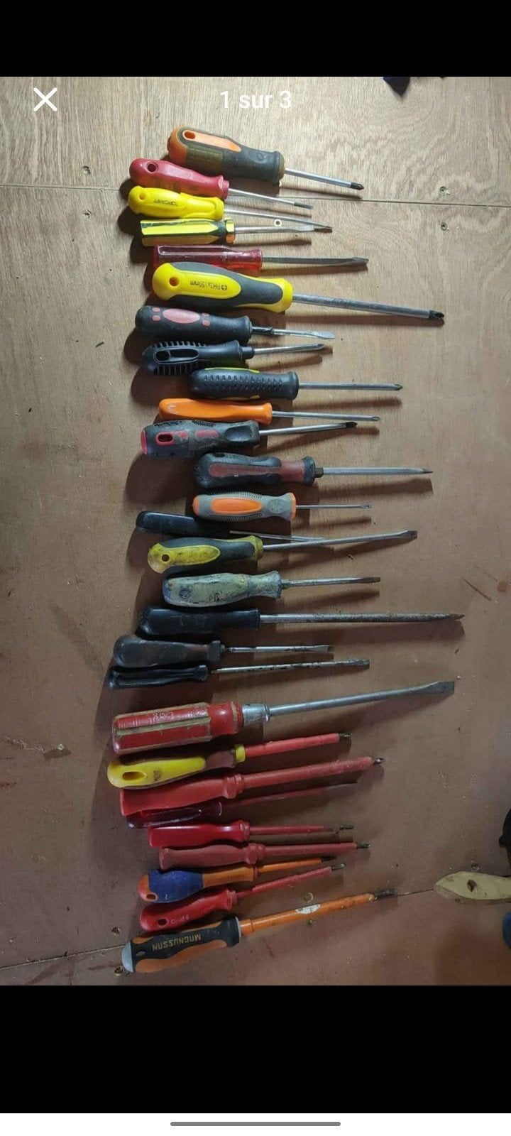 lot de tournevis, Bricolage & Construction, Enlèvement, Utilisé, Tournevis
