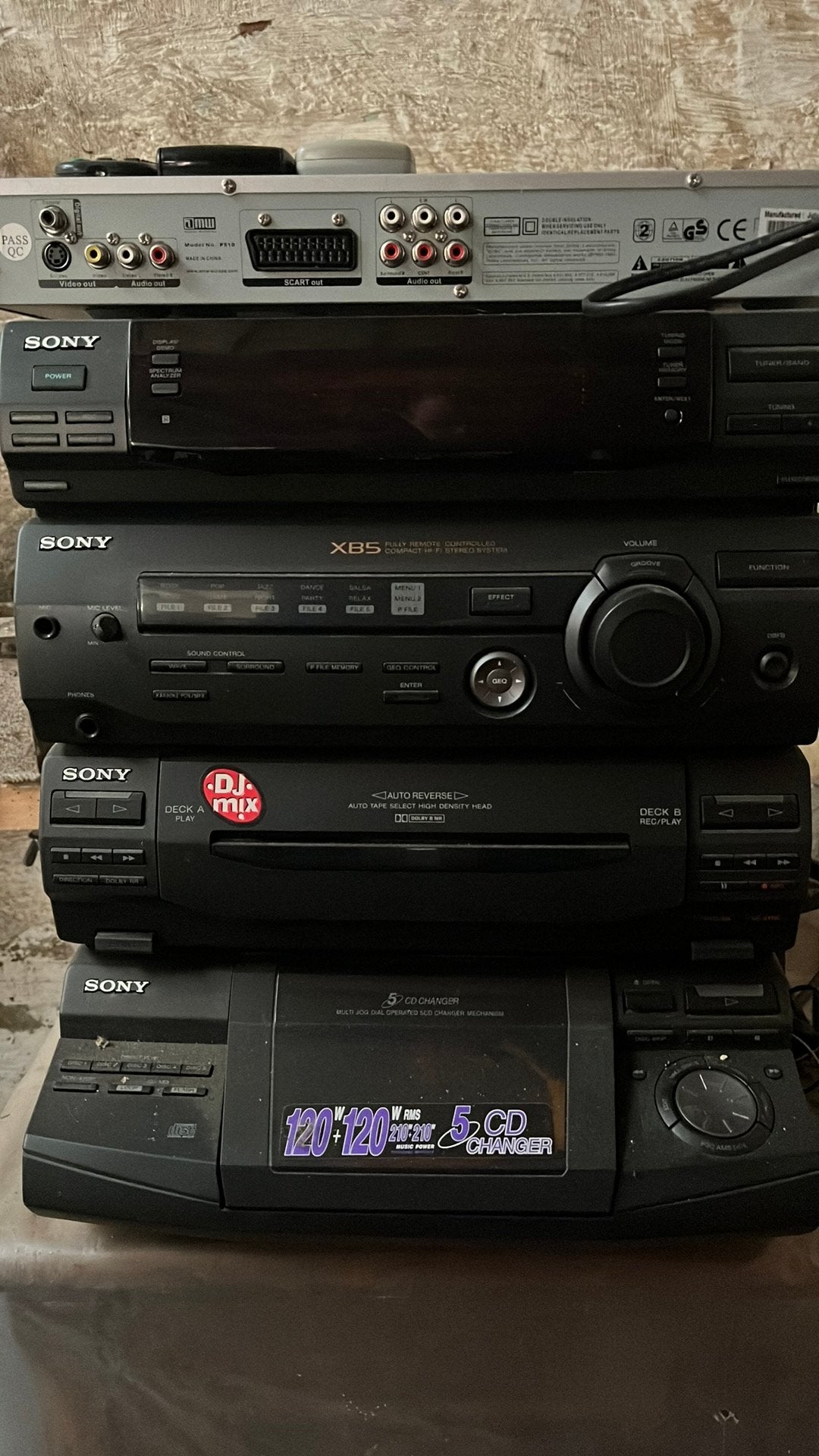 Vintage stereo sony in perfecte staat, Ophalen, Zo goed als nieuw, Sony