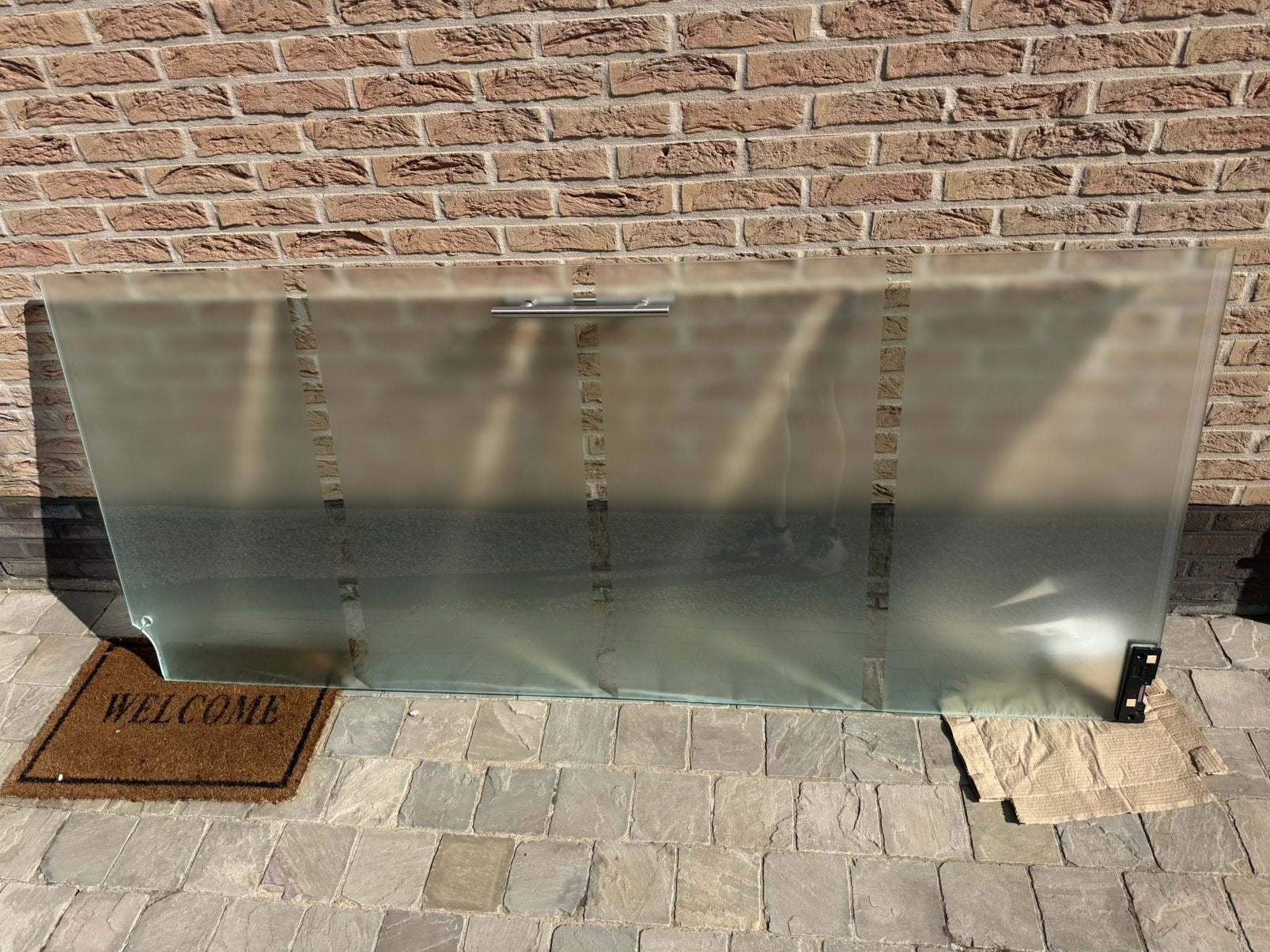 Glazen deur, Doe-het-zelf en Bouw, Ophalen, Zo goed als nieuw
