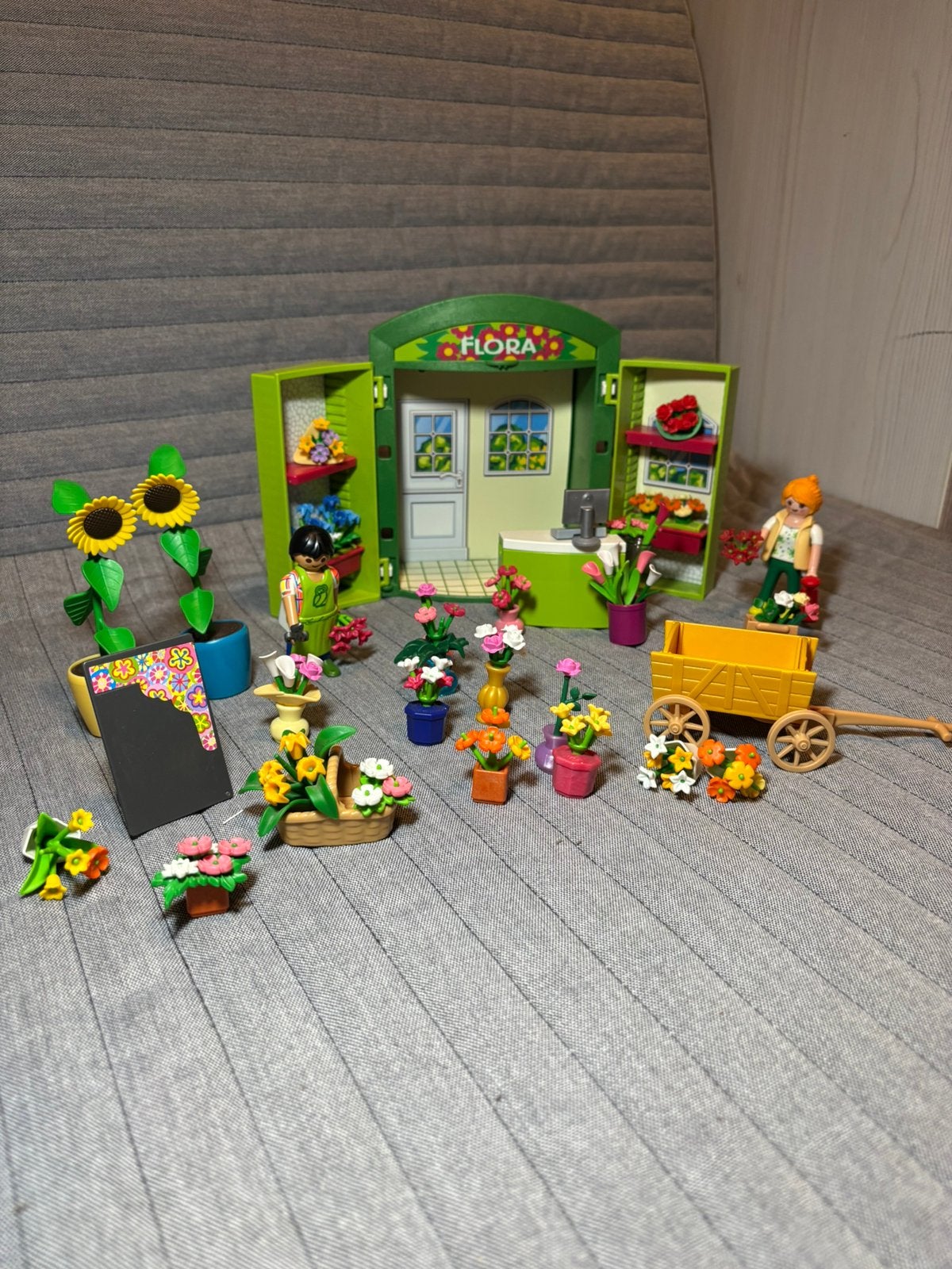 Playmobil fleuriste plante batiment caisse, Enlèvement, Comme neuf