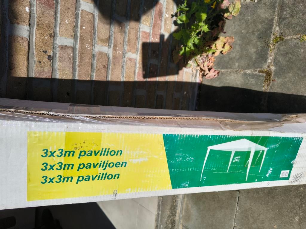 Partytent 3x3, Ophalen